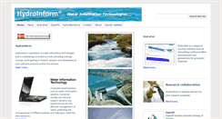 Desktop Screenshot of hydroinform.com