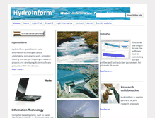Tablet Screenshot of hydroinform.com